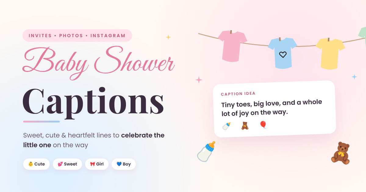 Baby Shower Captions